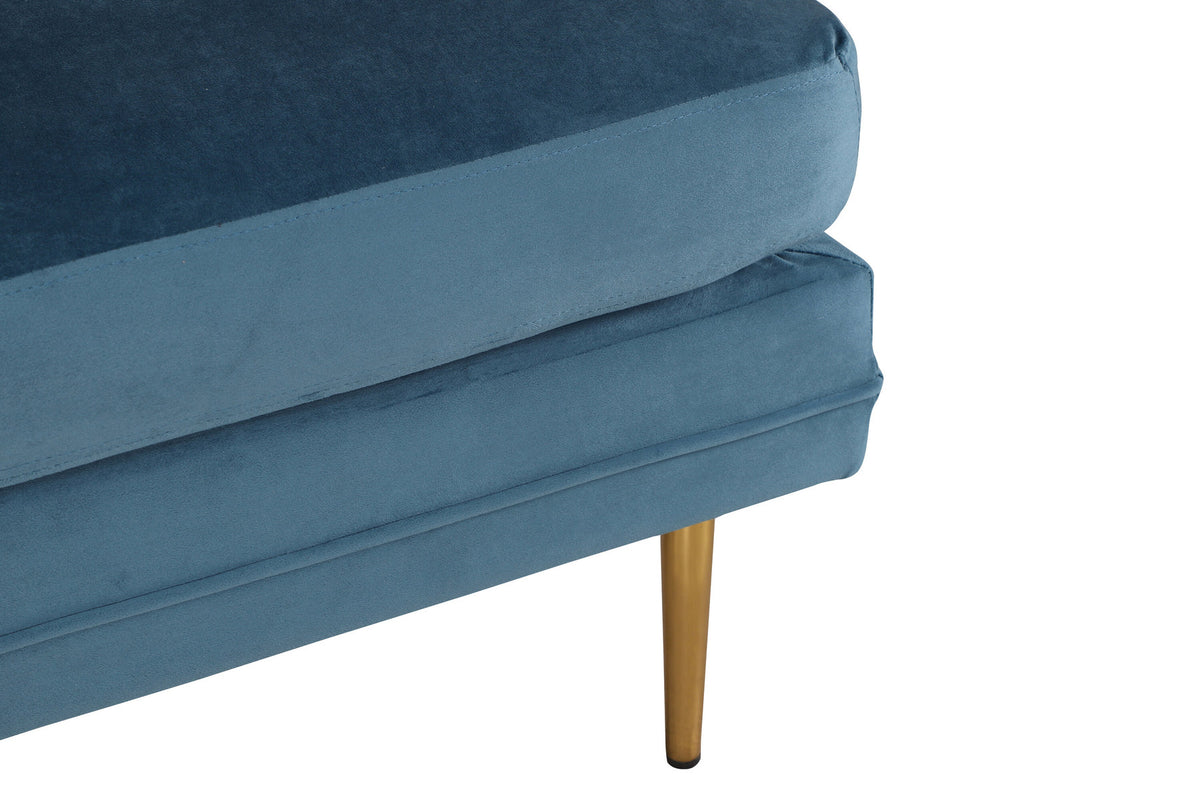 Boom Ottoman / Pouf in Blau präsentiert im Onlineshop von KAQTU Design AG. Ottoman ist von Venture Home