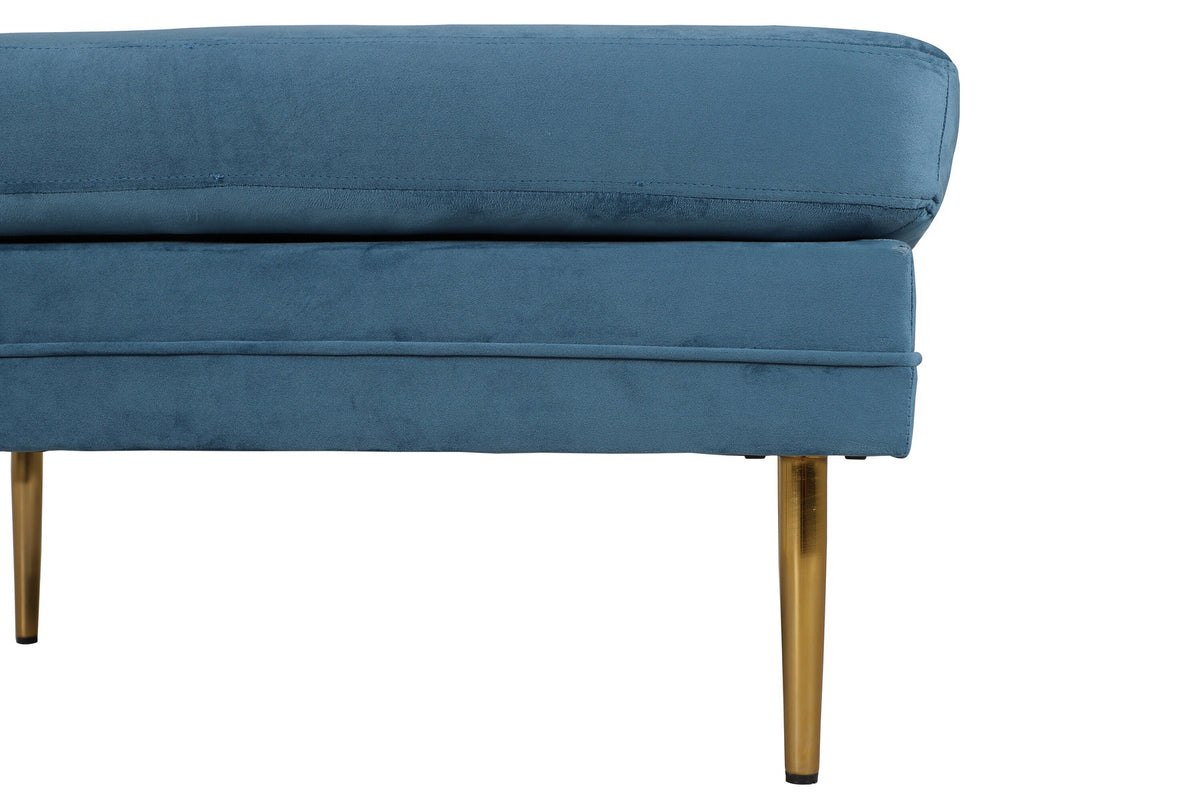 Boom Ottoman / Pouf in Blau präsentiert im Onlineshop von KAQTU Design AG. Ottoman ist von Venture Home