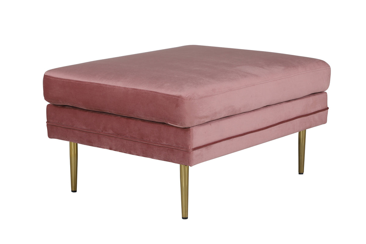 Boom Ottoman / Pouf in Rosa präsentiert im Onlineshop von KAQTU Design AG. Ottoman ist von Venture Home