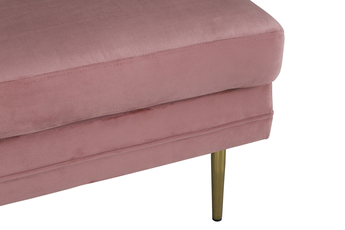 Boom Ottoman / Pouf in Rosa präsentiert im Onlineshop von KAQTU Design AG. Ottoman ist von Venture Home