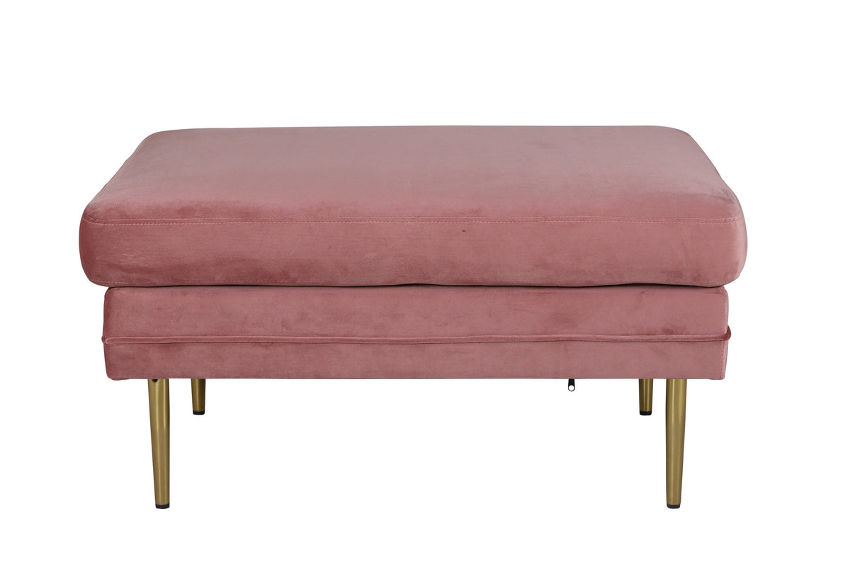 Boom Ottoman / Pouf in Rosa präsentiert im Onlineshop von KAQTU Design AG. Ottoman ist von Venture Home