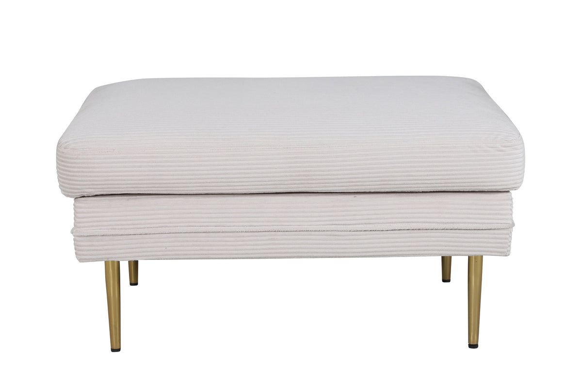 Boom Ottoman / Pouf in Beige präsentiert im Onlineshop von KAQTU Design AG. Ottoman ist von Venture Home