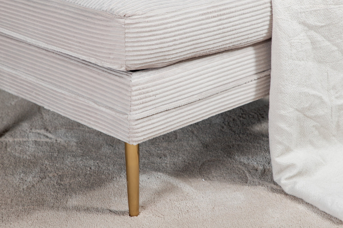 Boom Ottoman / Pouf in Beige präsentiert im Onlineshop von KAQTU Design AG. Ottoman ist von Venture Home