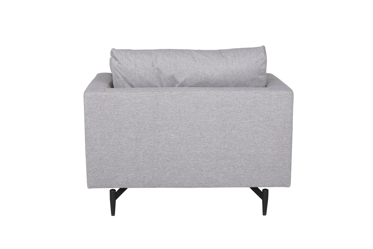 Sofia Sessel in Grau präsentiert im Onlineshop von KAQTU Design AG. Sessel mit Armlehnen ist von Venture Home