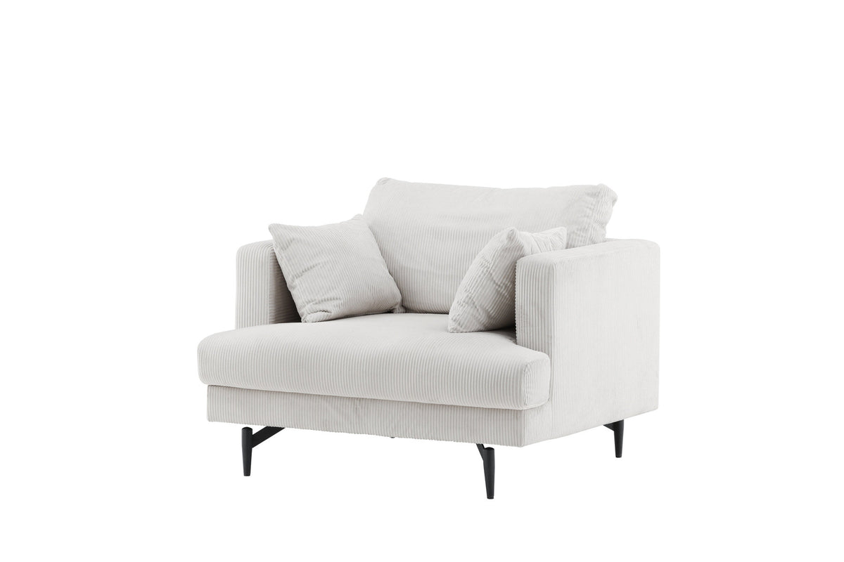 Sofia Sessel in Beige präsentiert im Onlineshop von KAQTU Design AG. Sessel mit Armlehnen ist von Venture Home