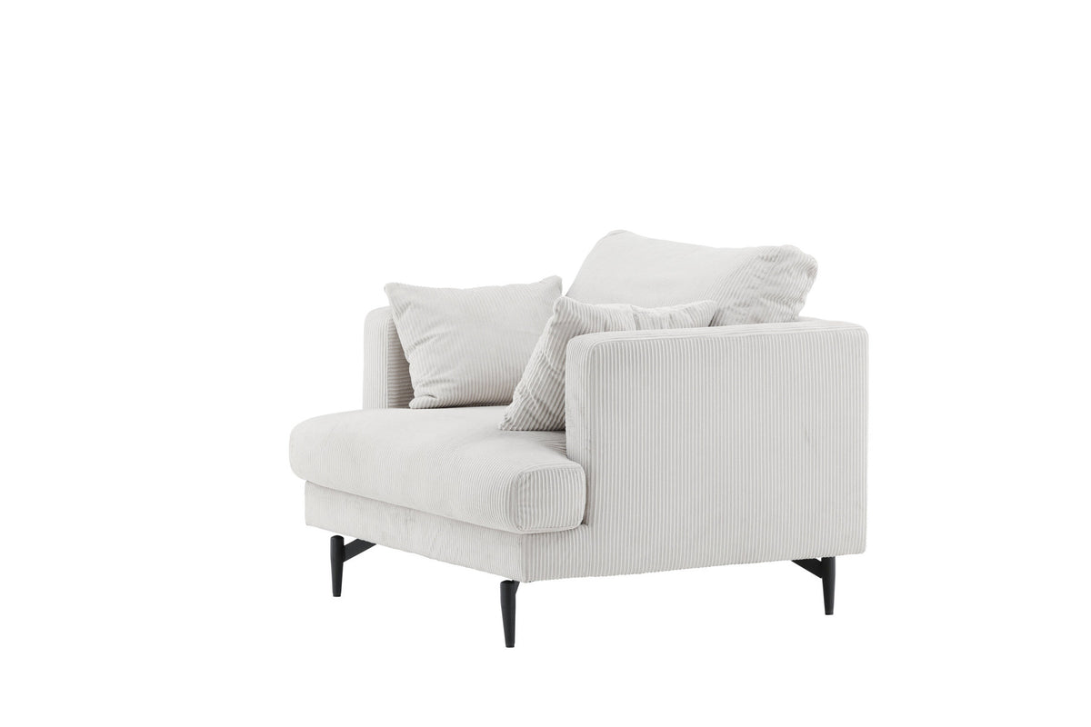 Sofia Sessel in Beige präsentiert im Onlineshop von KAQTU Design AG. Sessel mit Armlehnen ist von Venture Home