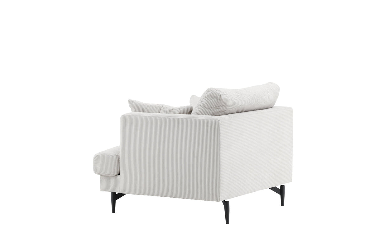 Sofia Sessel in Beige präsentiert im Onlineshop von KAQTU Design AG. Sessel mit Armlehnen ist von Venture Home