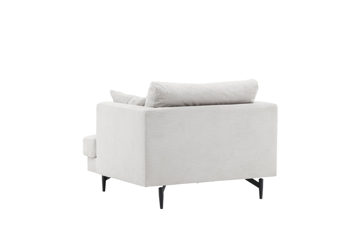 Sofia Sessel in Beige präsentiert im Onlineshop von KAQTU Design AG. Sessel mit Armlehnen ist von Venture Home
