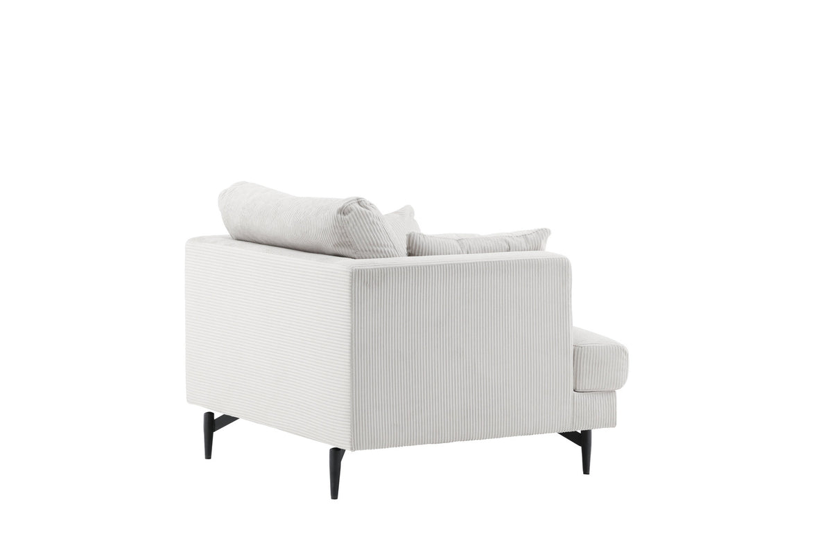 Sofia Sessel in Beige präsentiert im Onlineshop von KAQTU Design AG. Sessel mit Armlehnen ist von Venture Home