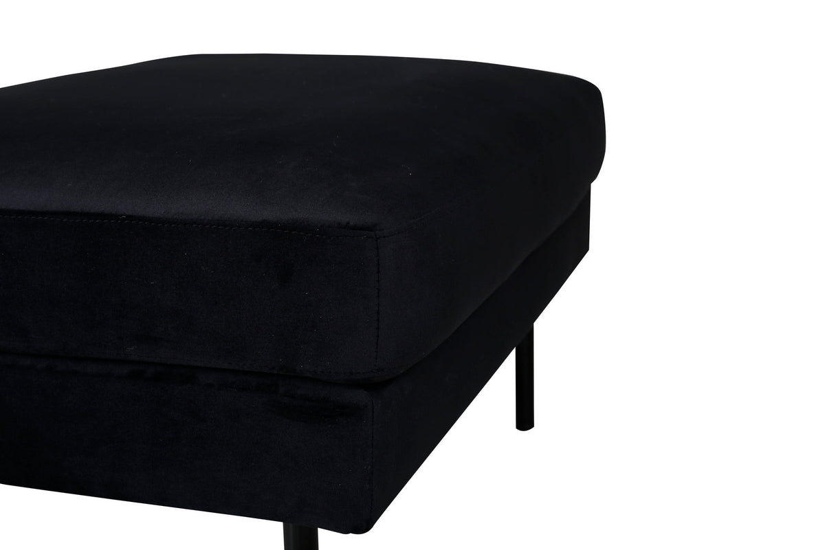 Zoom Ottoman / Pouf in Schwarz präsentiert im Onlineshop von KAQTU Design AG. Ottoman ist von Venture Home