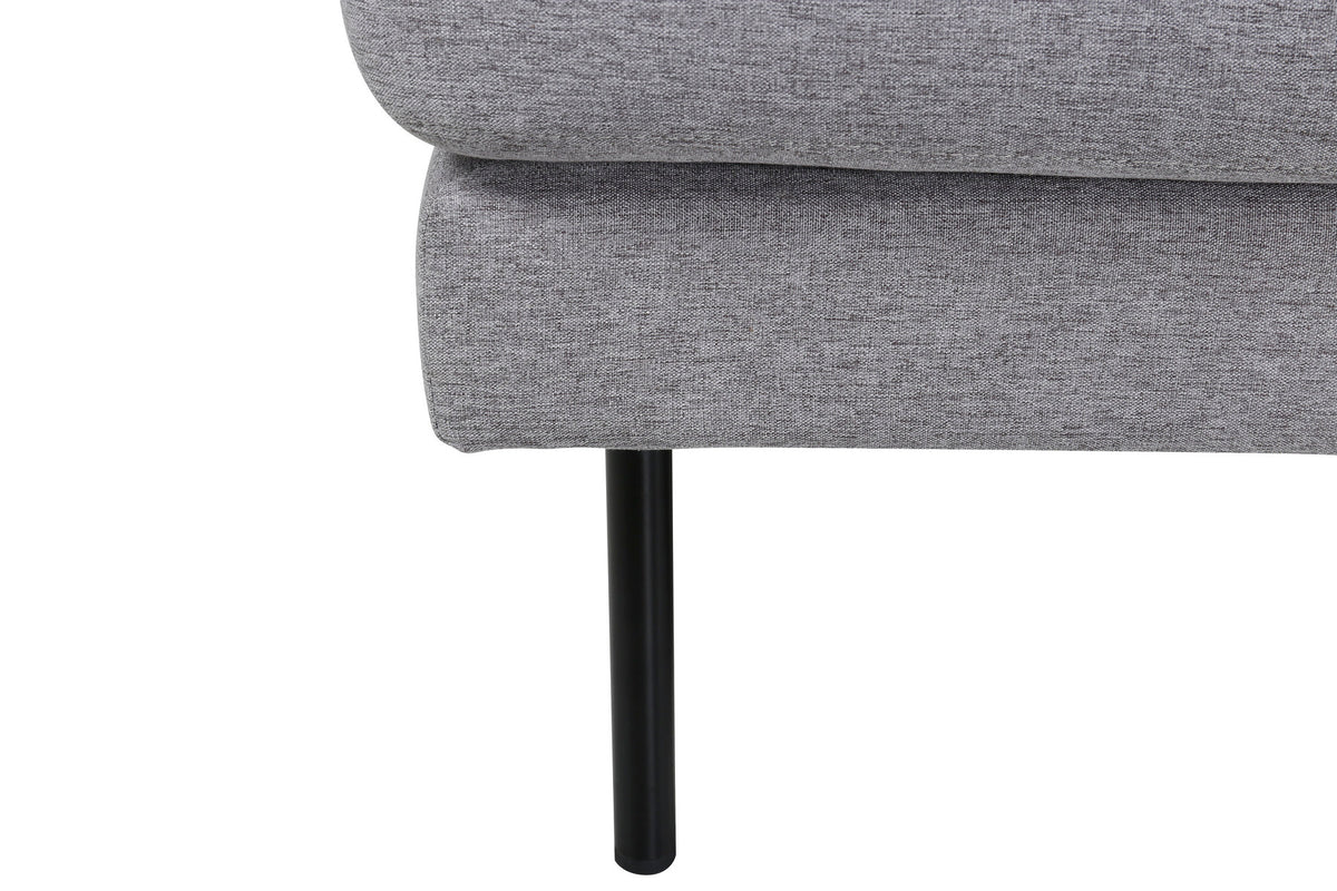 Zoom U-Sofa in Grau präsentiert im Onlineshop von KAQTU Design AG. L-Sofa rechts ist von Venture Home