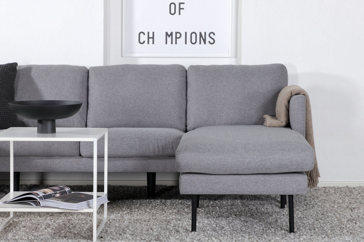 Zoom U-Sofa in Grau präsentiert im Onlineshop von KAQTU Design AG. L-Sofa rechts ist von Venture Home
