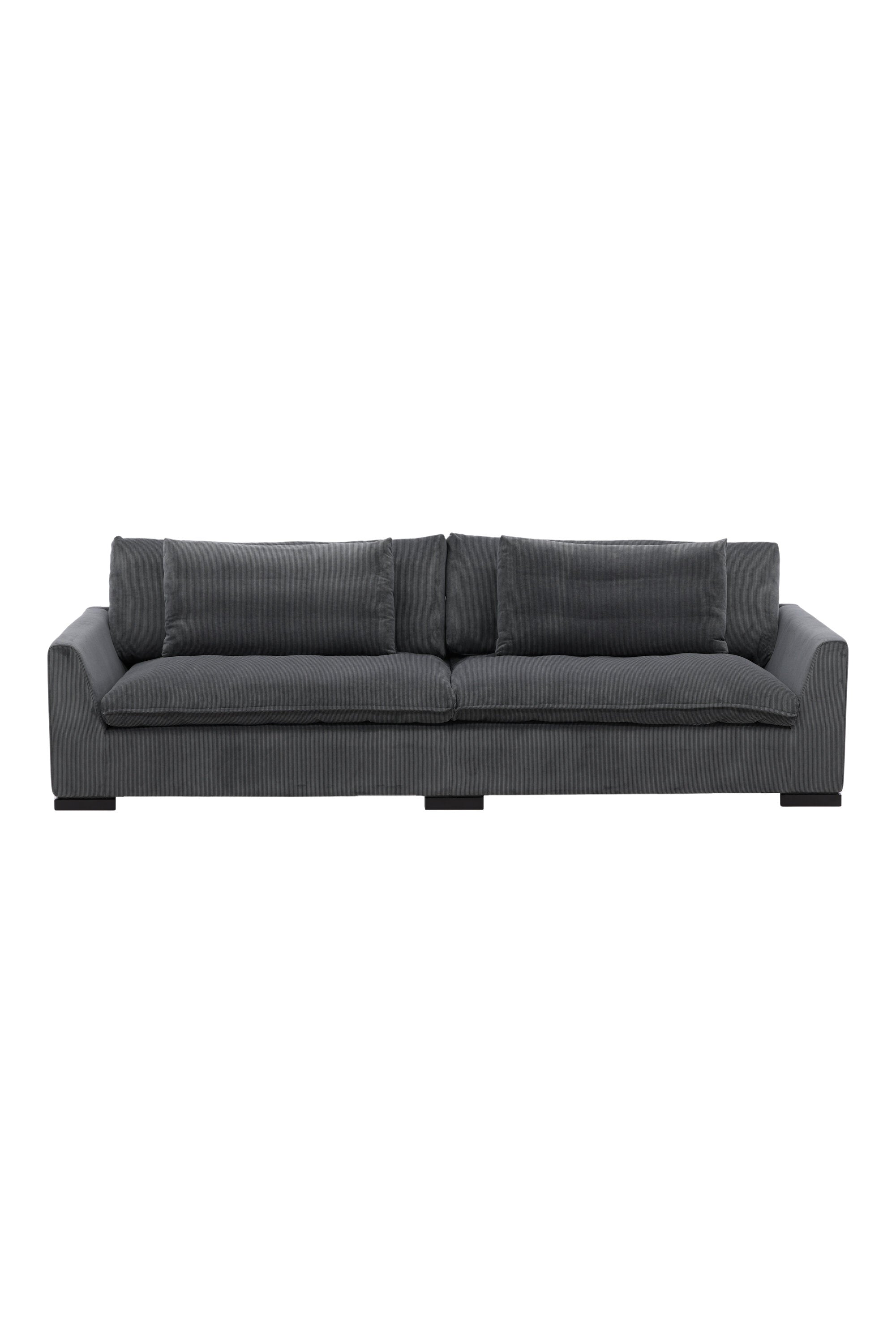 Durham Sofa in Dunkelgrau präsentiert im Onlineshop von KAQTU Design AG. 3er Sofa ist von Venture Home