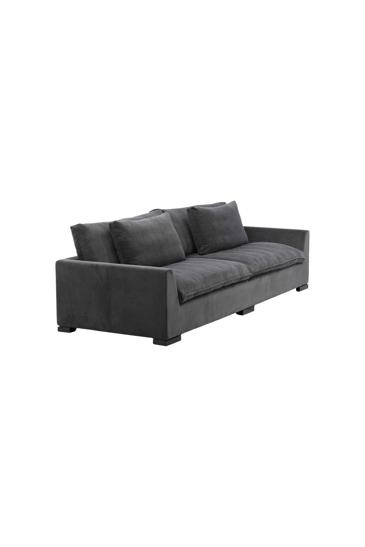 Durham Sofa in Dunkelgrau präsentiert im Onlineshop von KAQTU Design AG. 3er Sofa ist von Venture Home