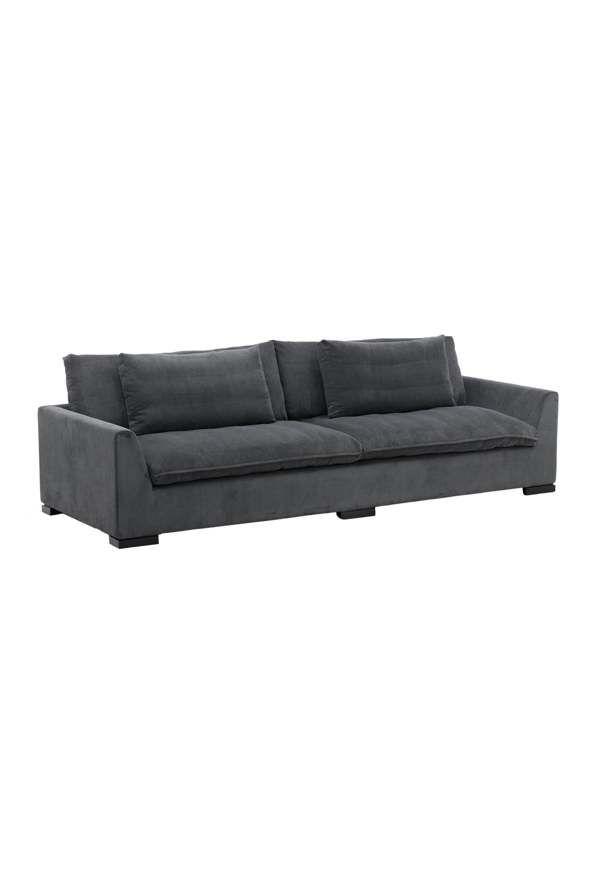Durham Sofa in Dunkelgrau präsentiert im Onlineshop von KAQTU Design AG. 3er Sofa ist von Venture Home
