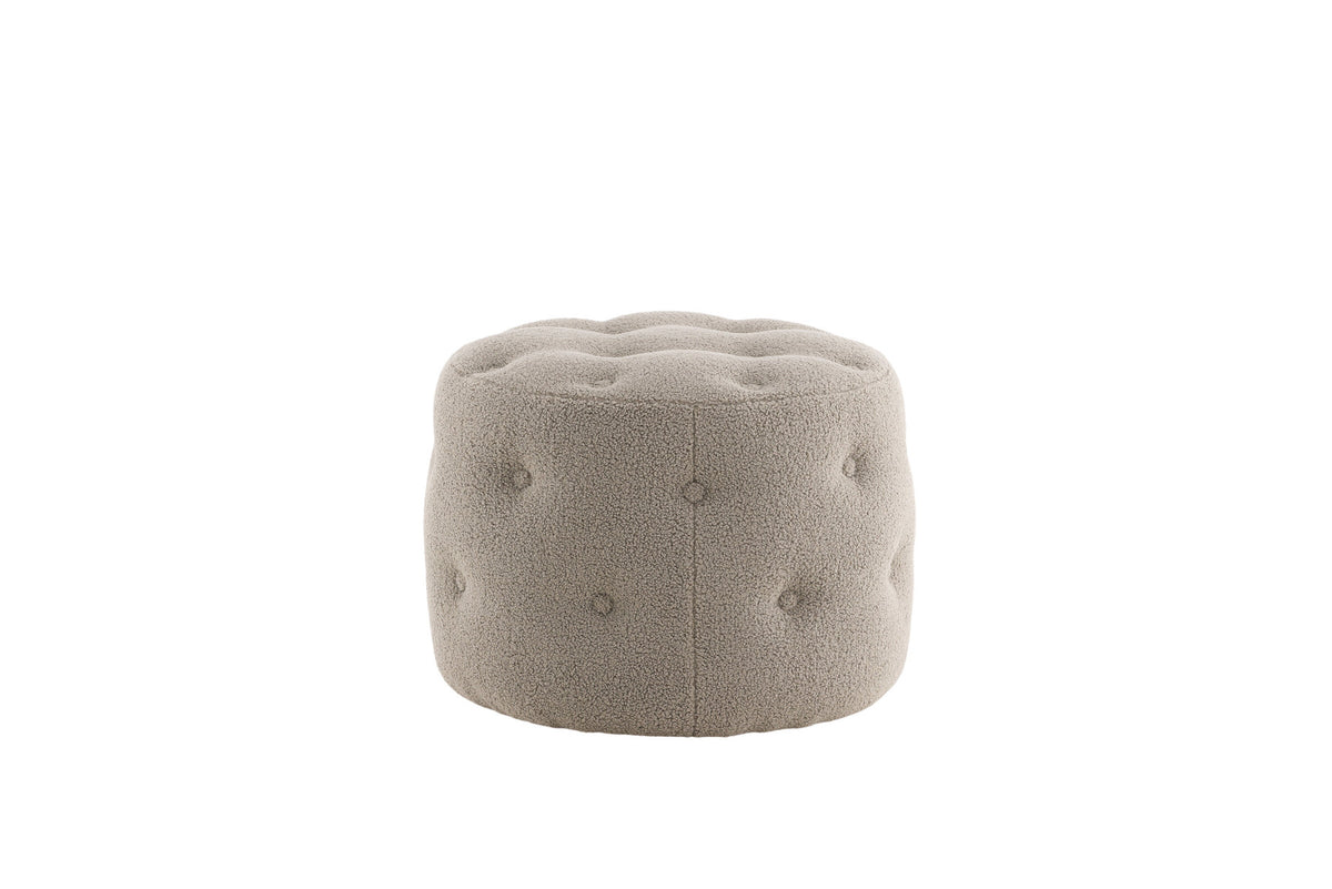 Benjamin Ottoman / Pouf in Greige präsentiert im Onlineshop von KAQTU Design AG. Pouf ist von Venture Home