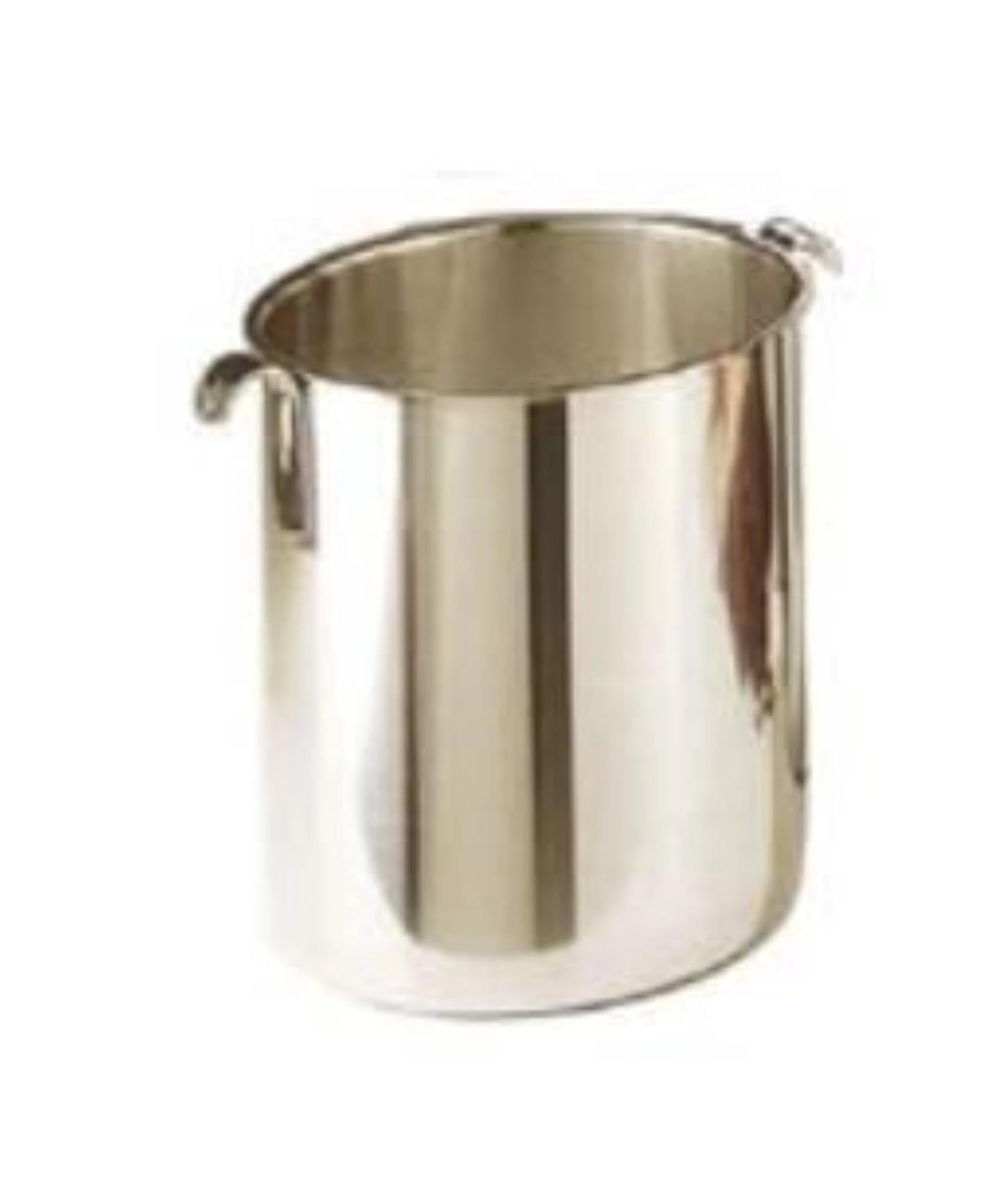Eleganter 10 lt Bain Marie von Amsta: Polierter Edelstahl, robust, ideal für Buffets & Catering, mit Griffhaken.