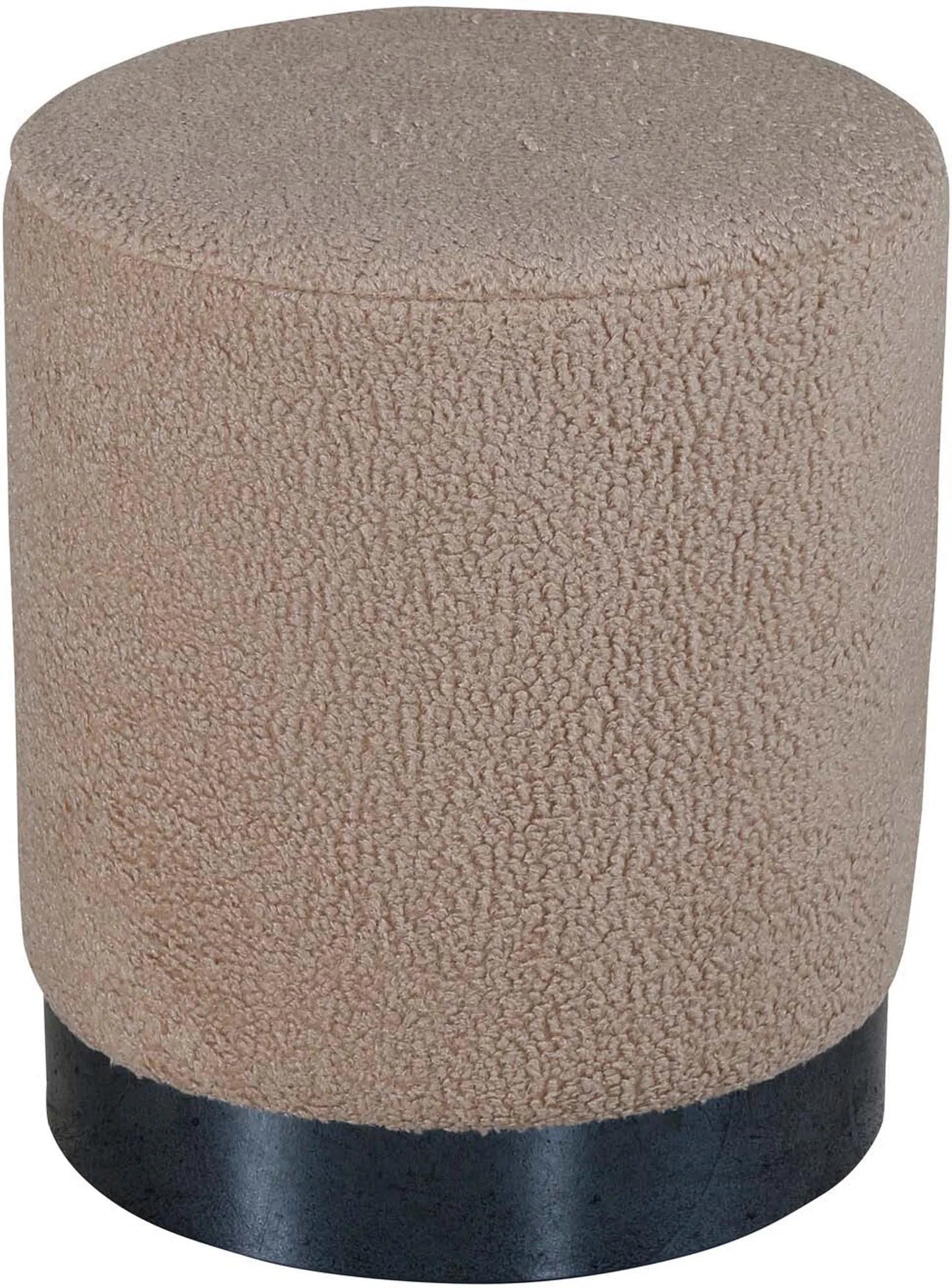 Der Benji Ottoman von Venture Home: Stilvoller Pouf aus Teddystoff, vielseitig als Sitz oder Fusshocker, langlebig und elegant.