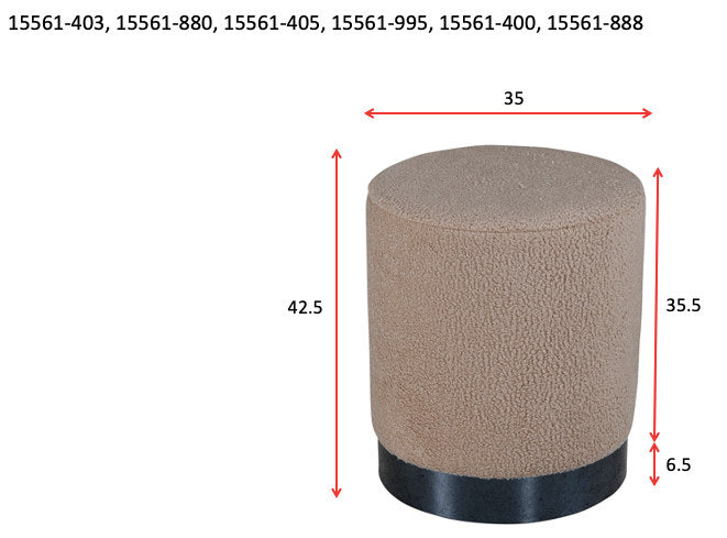 Benji Ottoman / Pouf in Beige präsentiert im Onlineshop von KAQTU Design AG. Pouf ist von Venture Home