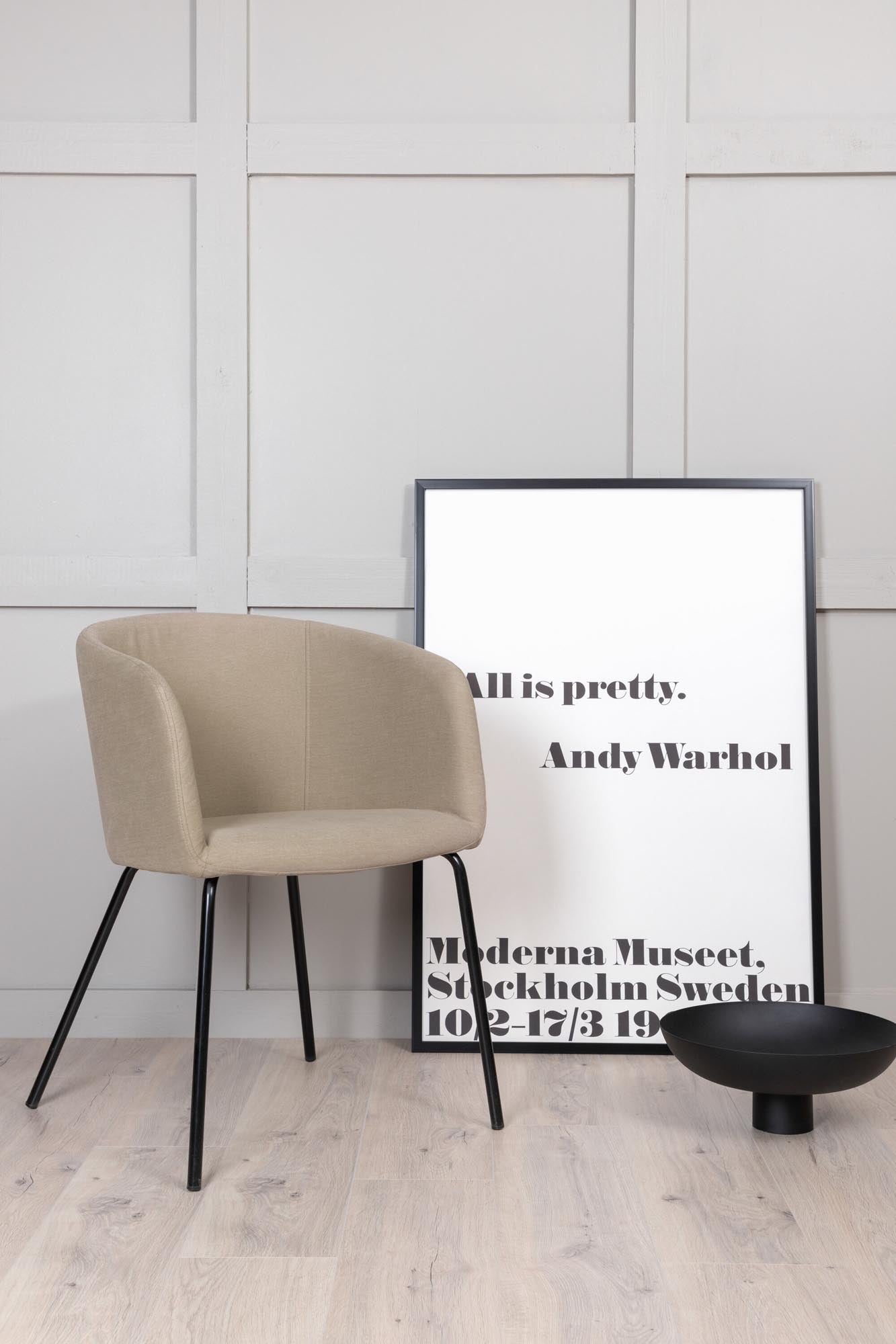 Berit Stuhl in Beige präsentiert im Onlineshop von KAQTU Design AG. Stuhl ist von Venture Home