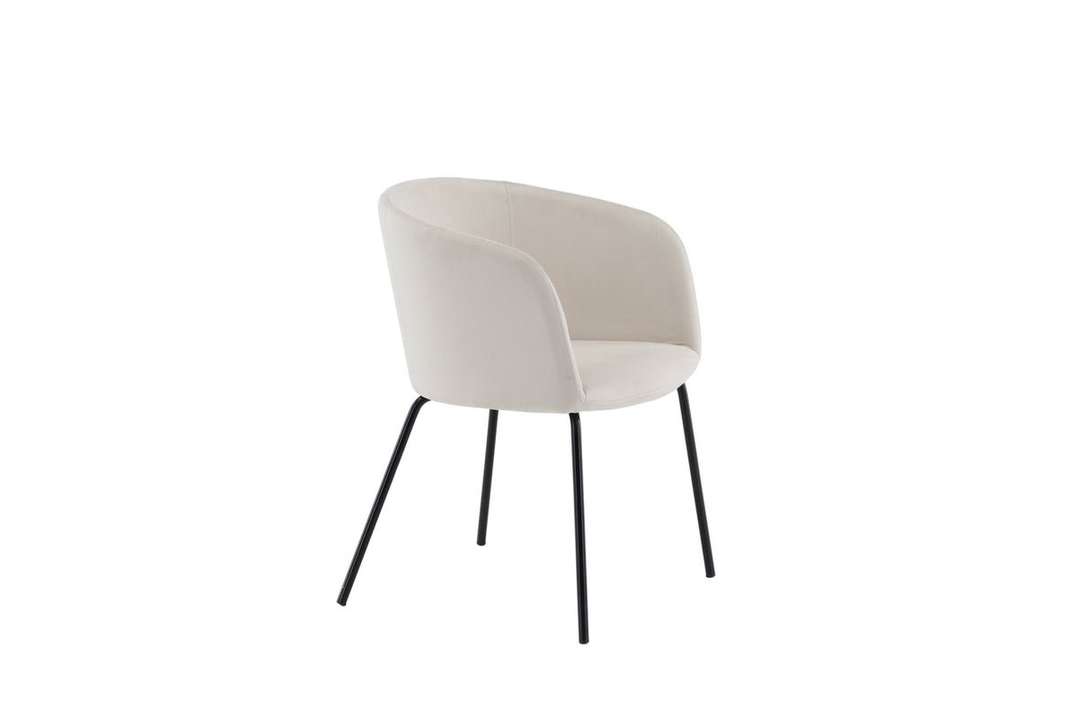 Berit Stuhl in Beige präsentiert im Onlineshop von KAQTU Design AG. Schalenstuhl mit Armlehne ist von Venture Home