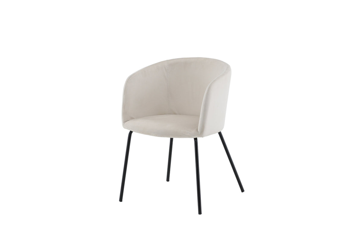 Berit Stuhl in Beige präsentiert im Onlineshop von KAQTU Design AG. Schalenstuhl mit Armlehne ist von Venture Home