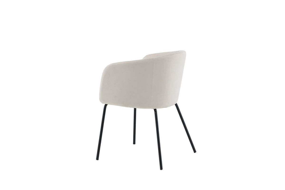 Berit Stuhl in Beige präsentiert im Onlineshop von KAQTU Design AG. Schalenstuhl mit Armlehne ist von Venture Home