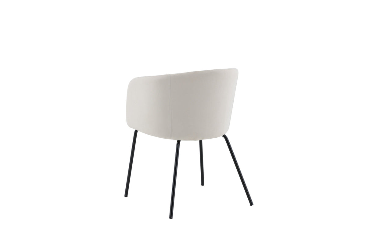 Berit Stuhl in Beige präsentiert im Onlineshop von KAQTU Design AG. Schalenstuhl mit Armlehne ist von Venture Home