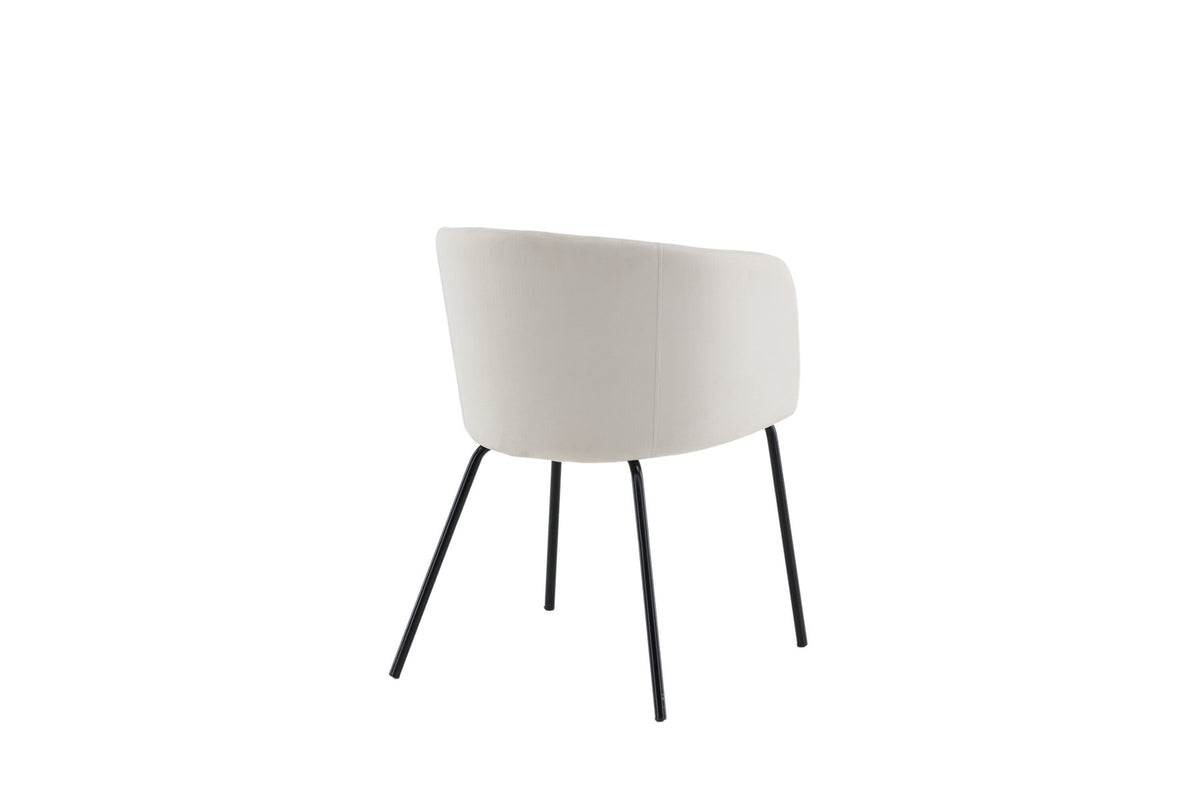 Berit Stuhl in Beige präsentiert im Onlineshop von KAQTU Design AG. Schalenstuhl mit Armlehne ist von Venture Home