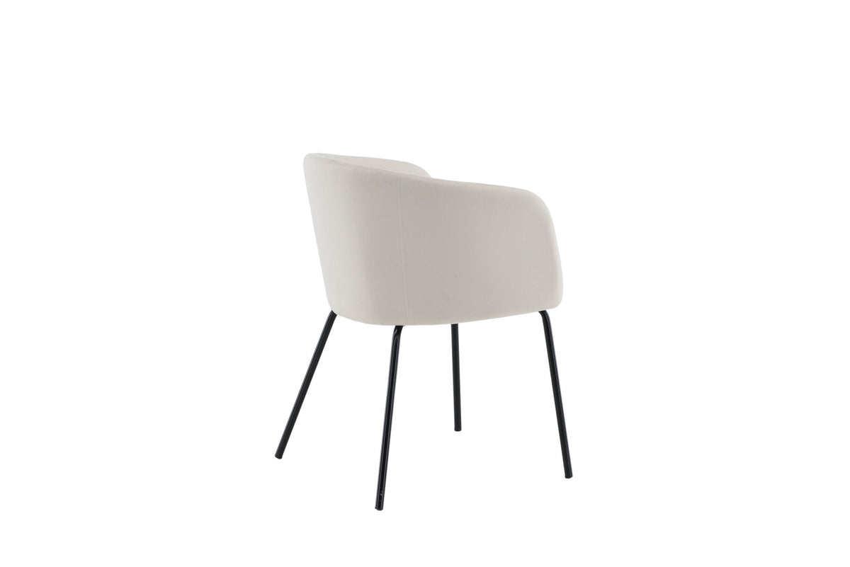 Berit Stuhl in Beige präsentiert im Onlineshop von KAQTU Design AG. Schalenstuhl mit Armlehne ist von Venture Home