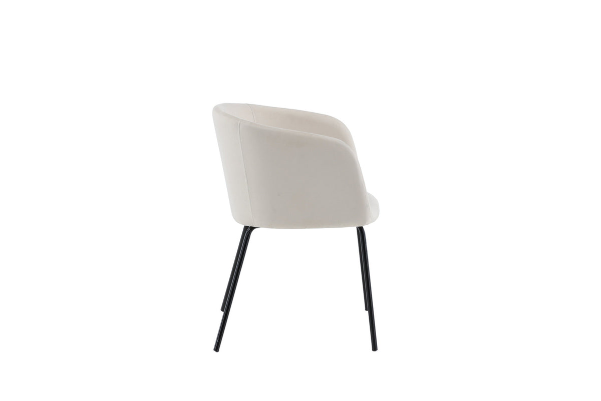 Berit Stuhl in Beige präsentiert im Onlineshop von KAQTU Design AG. Schalenstuhl mit Armlehne ist von Venture Home