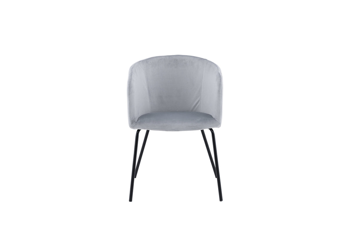 Berit Stuhl in Grau präsentiert im Onlineshop von KAQTU Design AG. Stuhl mit Armlehne ist von Venture Home