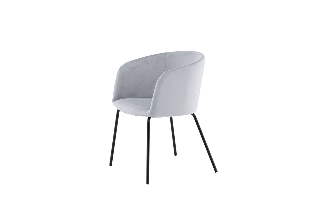 Berit Stuhl in Grau präsentiert im Onlineshop von KAQTU Design AG. Schalenstuhl mit Armlehne ist von Venture Home