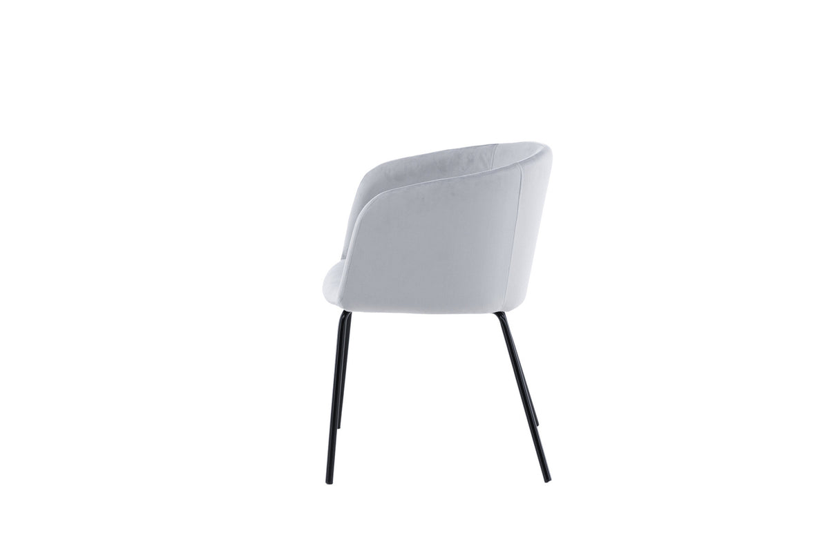 Berit Stuhl in Grau präsentiert im Onlineshop von KAQTU Design AG. Schalenstuhl mit Armlehne ist von Venture Home