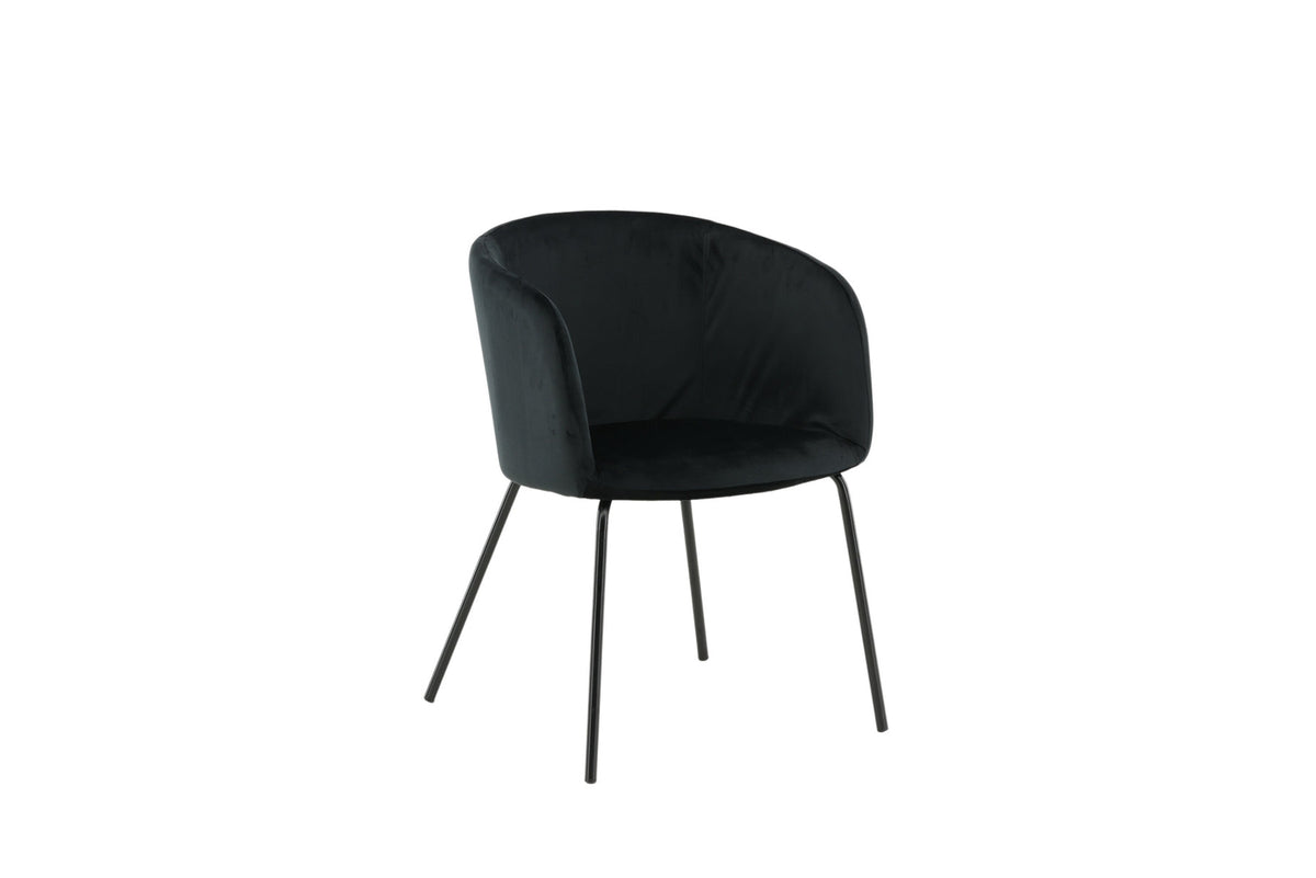 Berit Stuhl in Schwarz präsentiert im Onlineshop von KAQTU Design AG. Schalenstuhl mit Armlehne ist von Venture Home