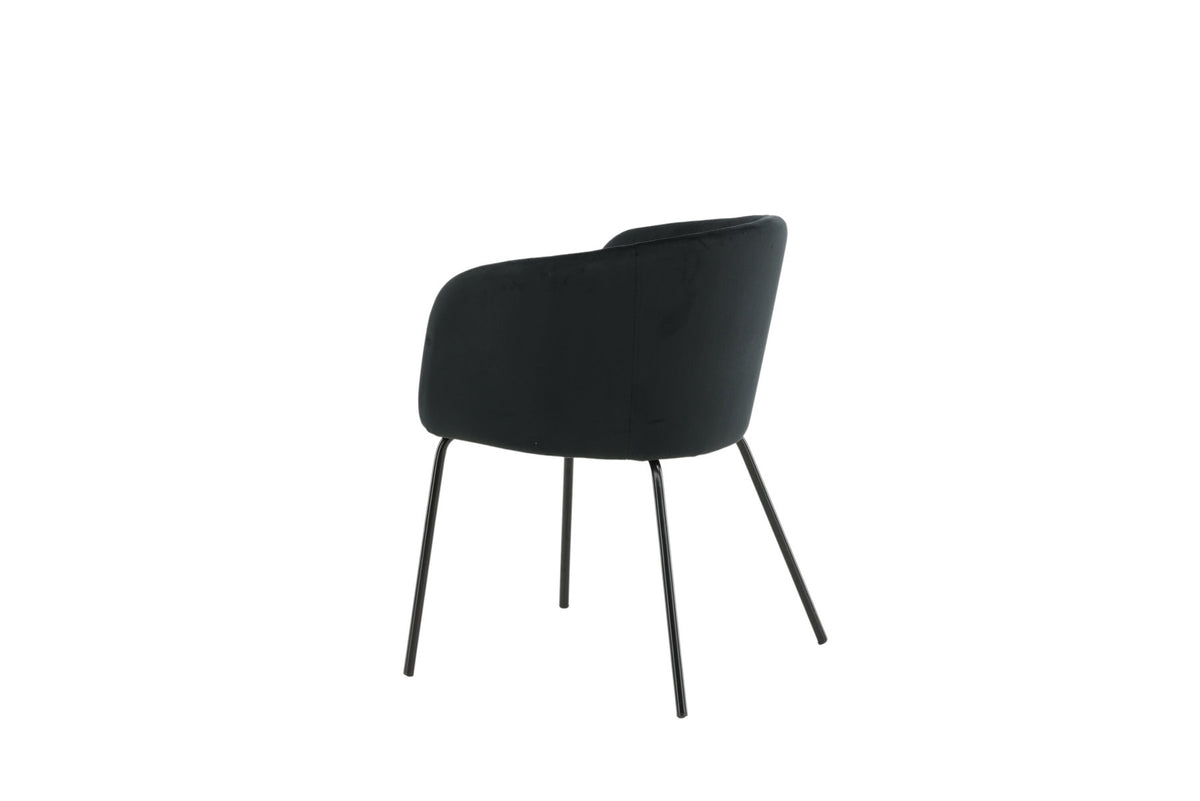 Berit Stuhl in Schwarz präsentiert im Onlineshop von KAQTU Design AG. Schalenstuhl mit Armlehne ist von Venture Home