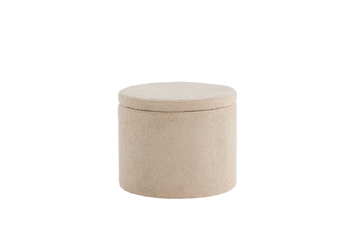 Dunken Ottoman / Pouf in Beige präsentiert im Onlineshop von KAQTU Design AG. Pouf ist von Venture Home