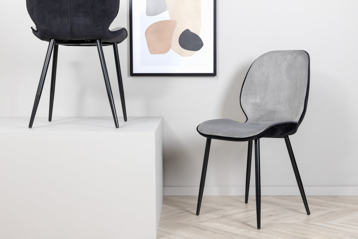 Emma Stuhl in Grau präsentiert im Onlineshop von KAQTU Design AG. Stuhl ist von Venture Home