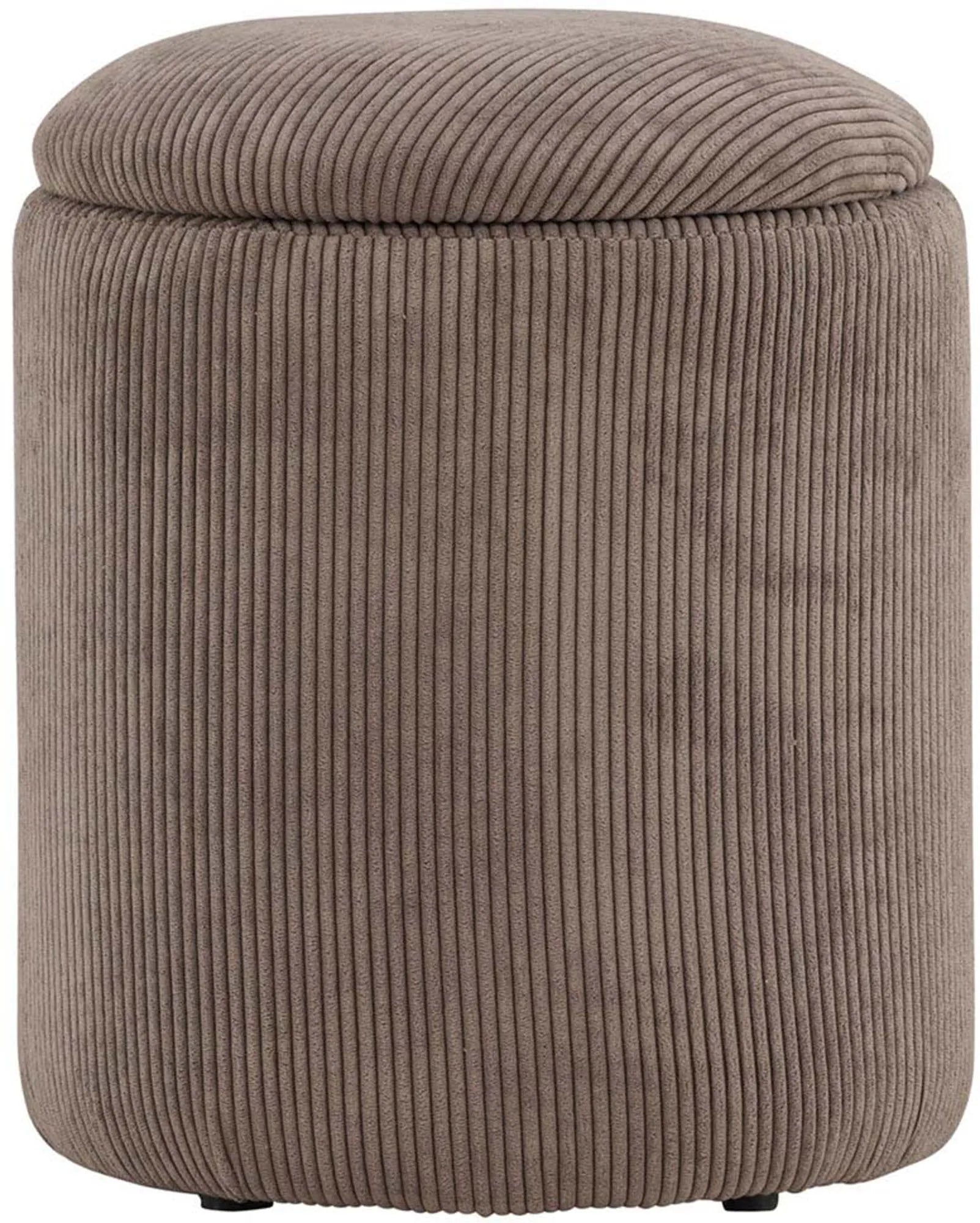Moderner Limpen Pouf aus Leinen, ideal für stilvolle Wohnräume.