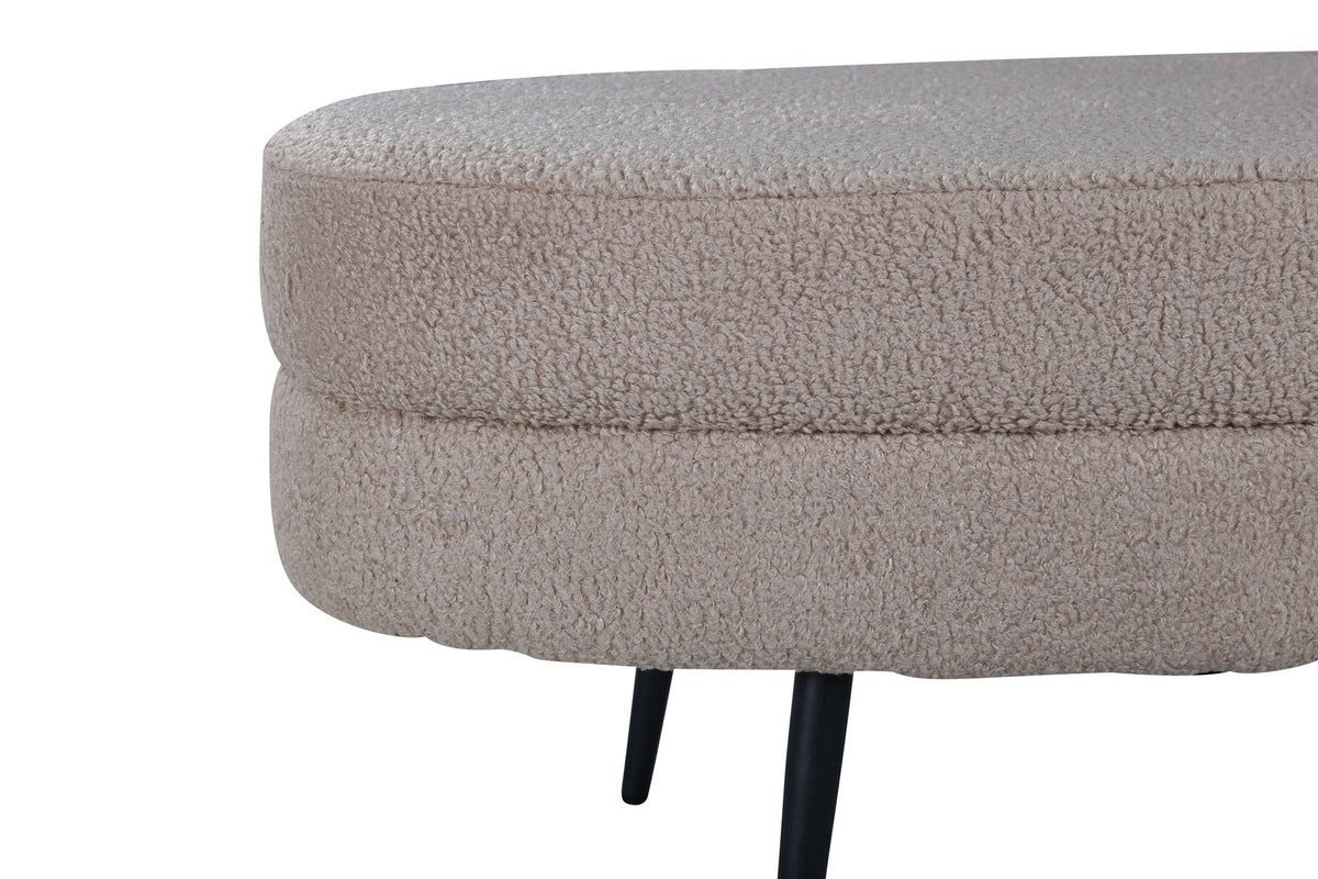 Otto Ottoman / Pouf in Beige präsentiert im Onlineshop von KAQTU Design AG. Ottoman ist von Venture Home