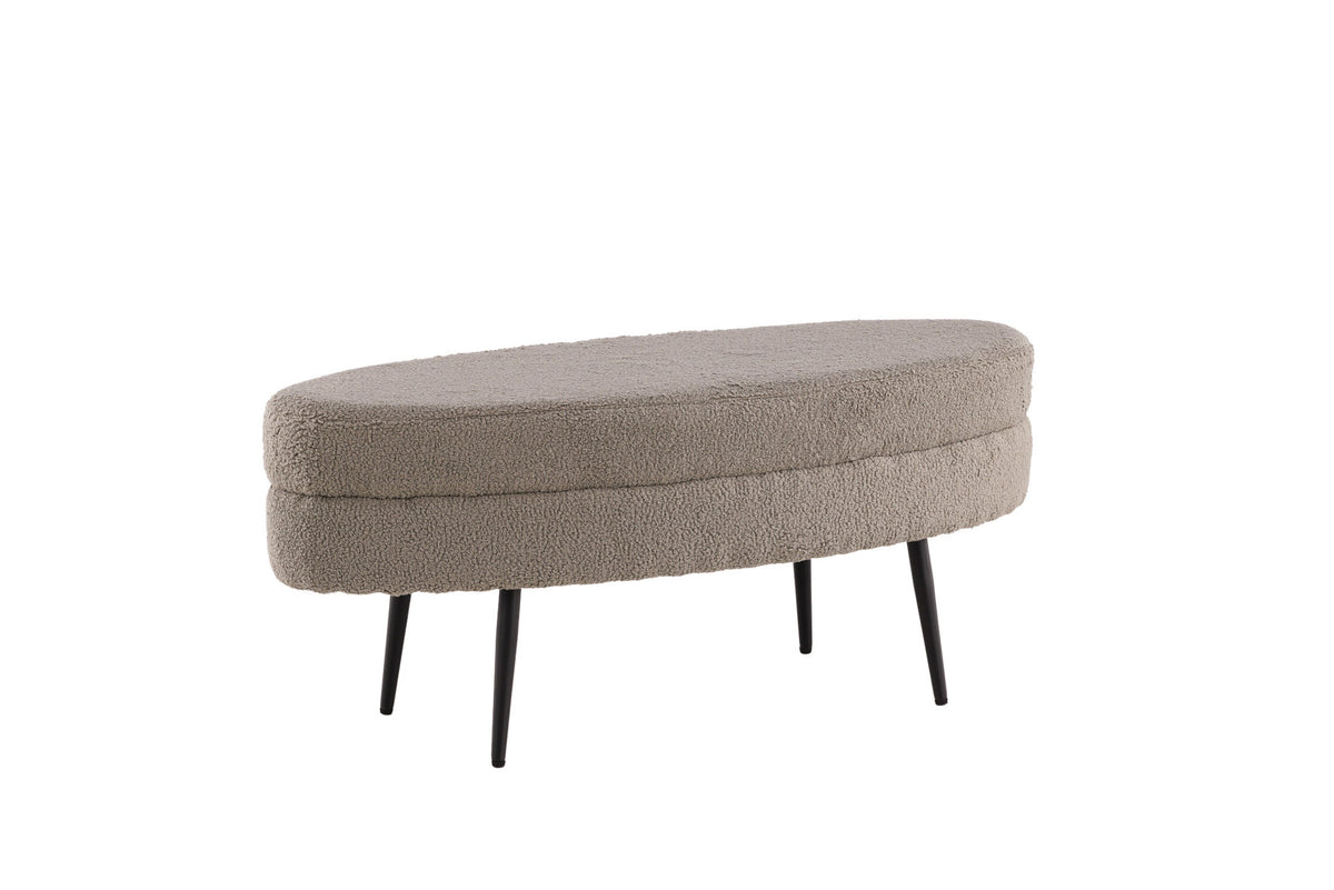 Otto Ottoman / Pouf in Greige präsentiert im Onlineshop von KAQTU Design AG. Ottoman ist von Venture Home