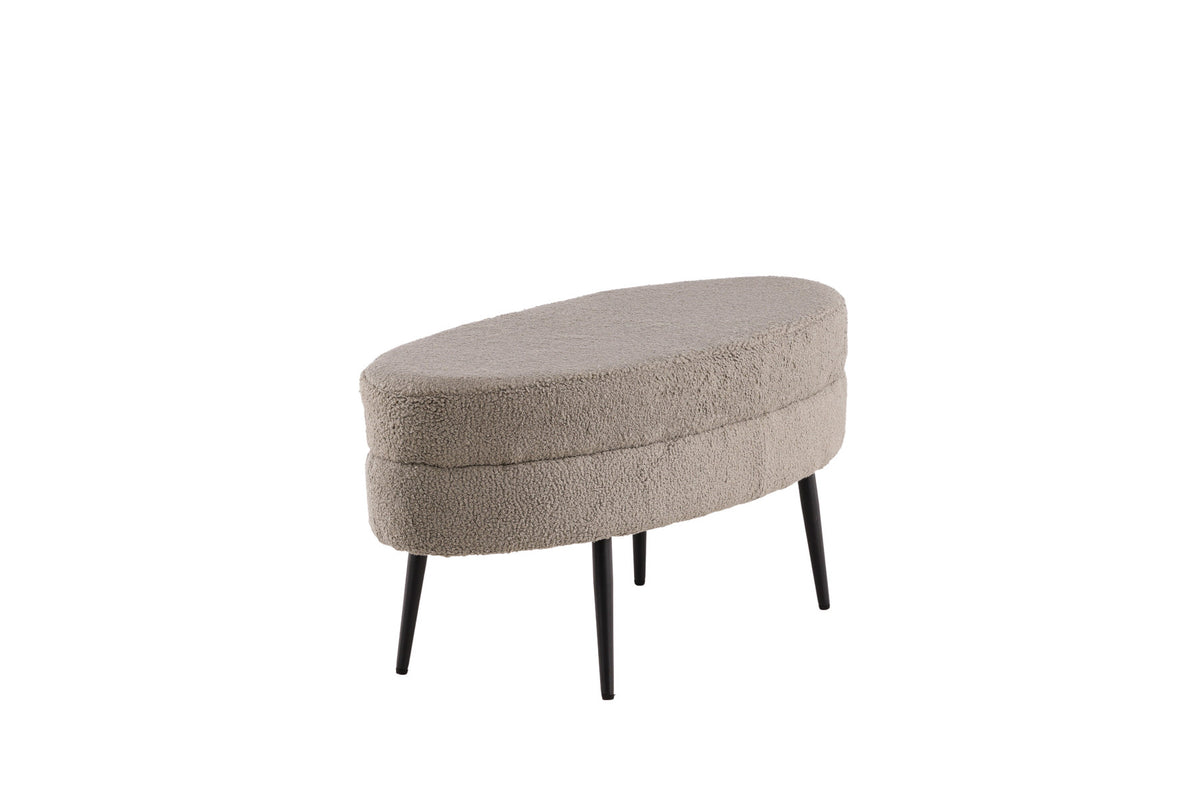 Otto Ottoman / Pouf in Greige präsentiert im Onlineshop von KAQTU Design AG. Ottoman ist von Venture Home