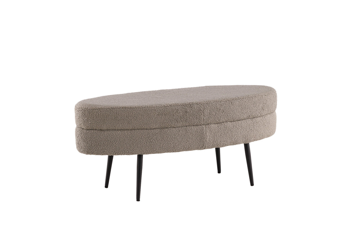 Otto Ottoman / Pouf in Greige präsentiert im Onlineshop von KAQTU Design AG. Ottoman ist von Venture Home