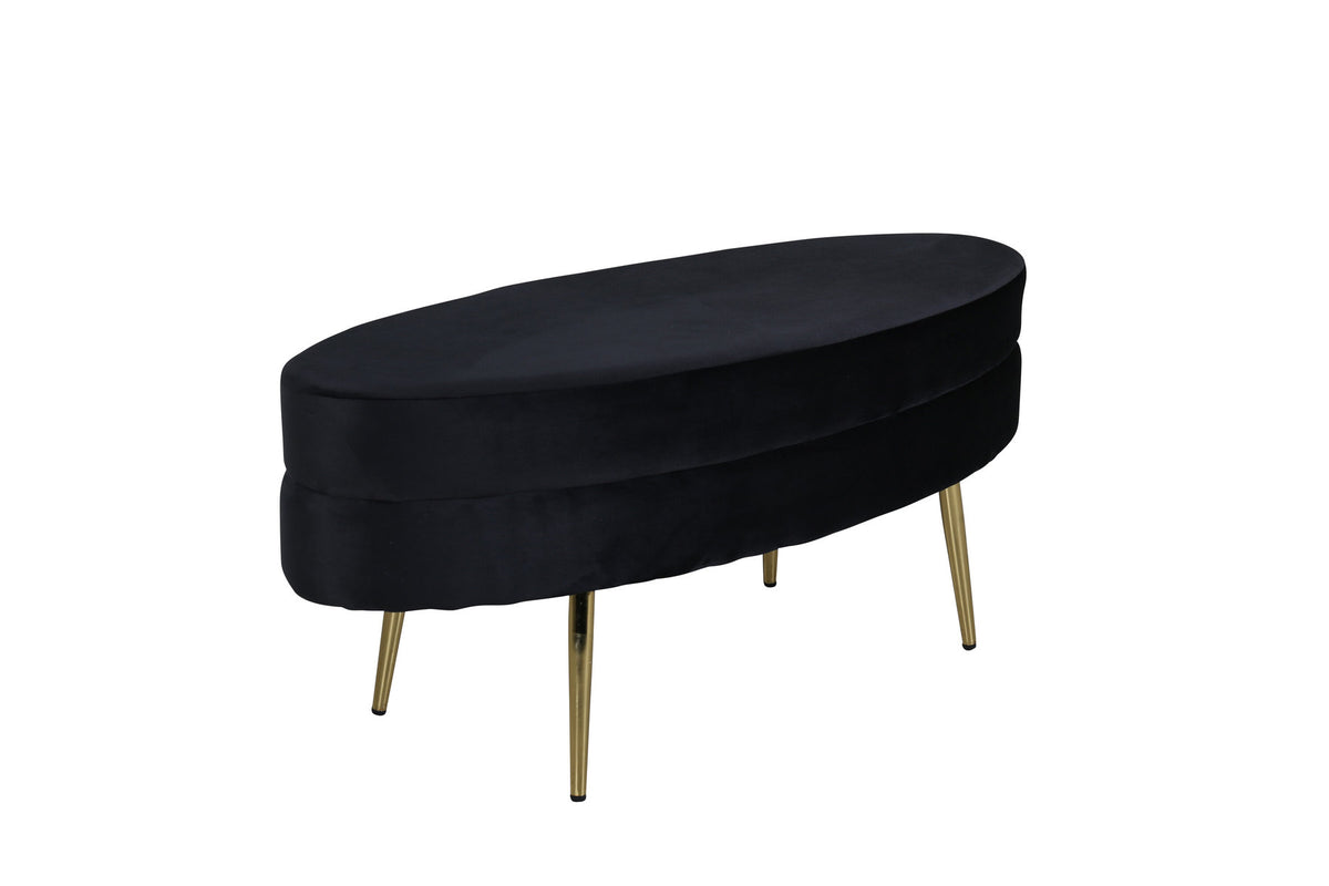 Otto Ottoman / Pouf in Schwarz präsentiert im Onlineshop von KAQTU Design AG. Ottoman ist von Venture Home
