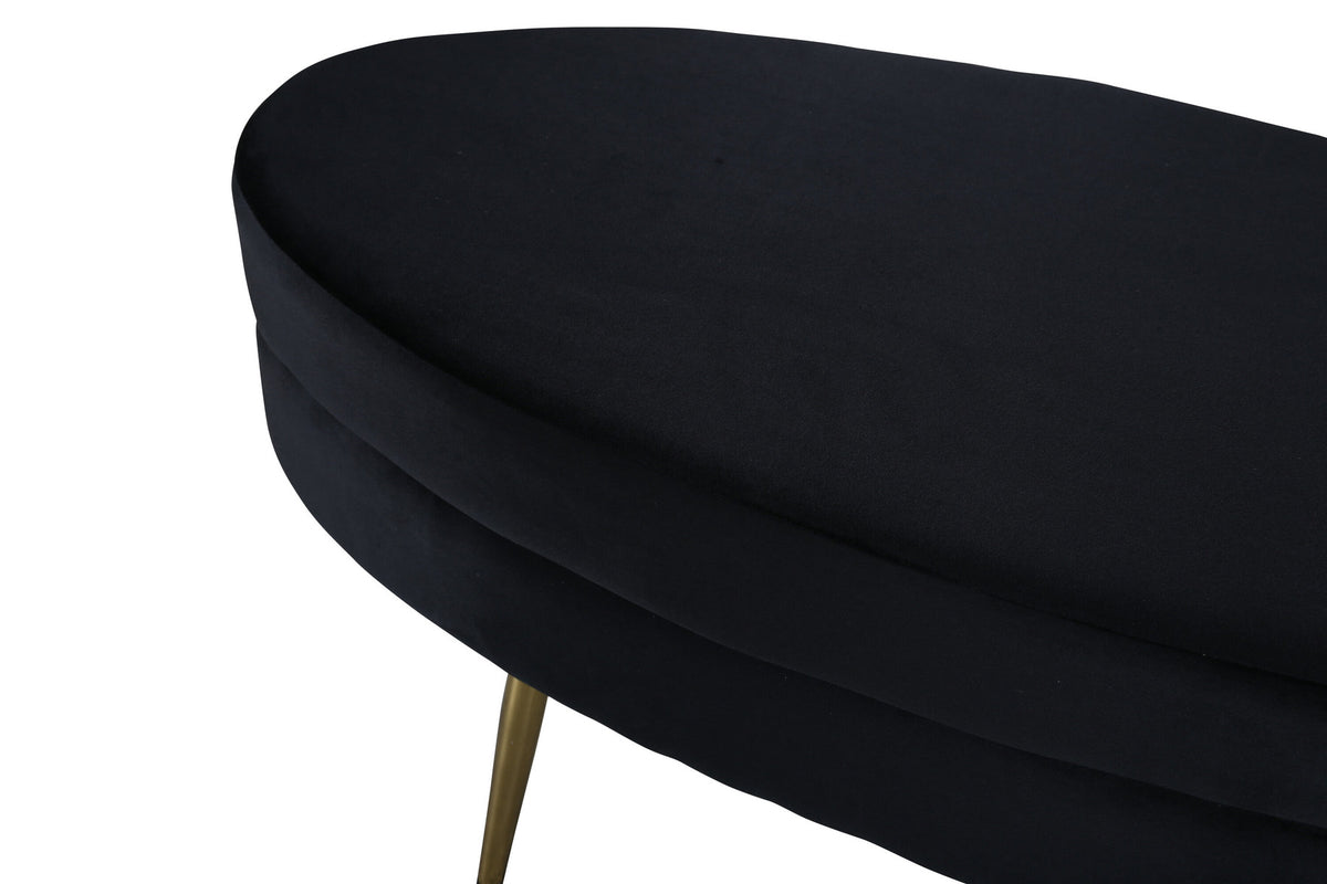 Otto Ottoman / Pouf in Schwarz präsentiert im Onlineshop von KAQTU Design AG. Ottoman ist von Venture Home