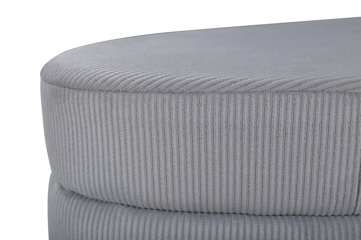 Otto Ottoman / Pouf in Grau präsentiert im Onlineshop von KAQTU Design AG. Ottoman ist von Venture Home