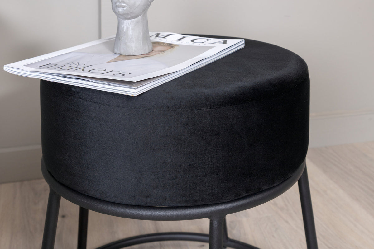 Petra Ottoman / Pouf in Schwarz präsentiert im Onlineshop von KAQTU Design AG. Pouf ist von Venture Home