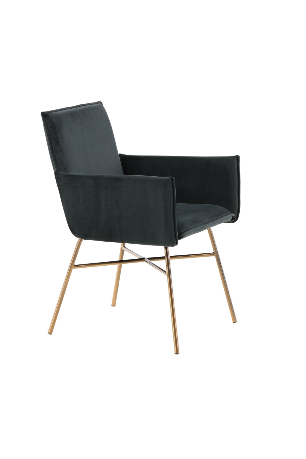 Petra Stuhl in Schwarz / Kupfer präsentiert im Onlineshop von KAQTU Design AG. Stuhl mit Armlehne ist von Venture Home