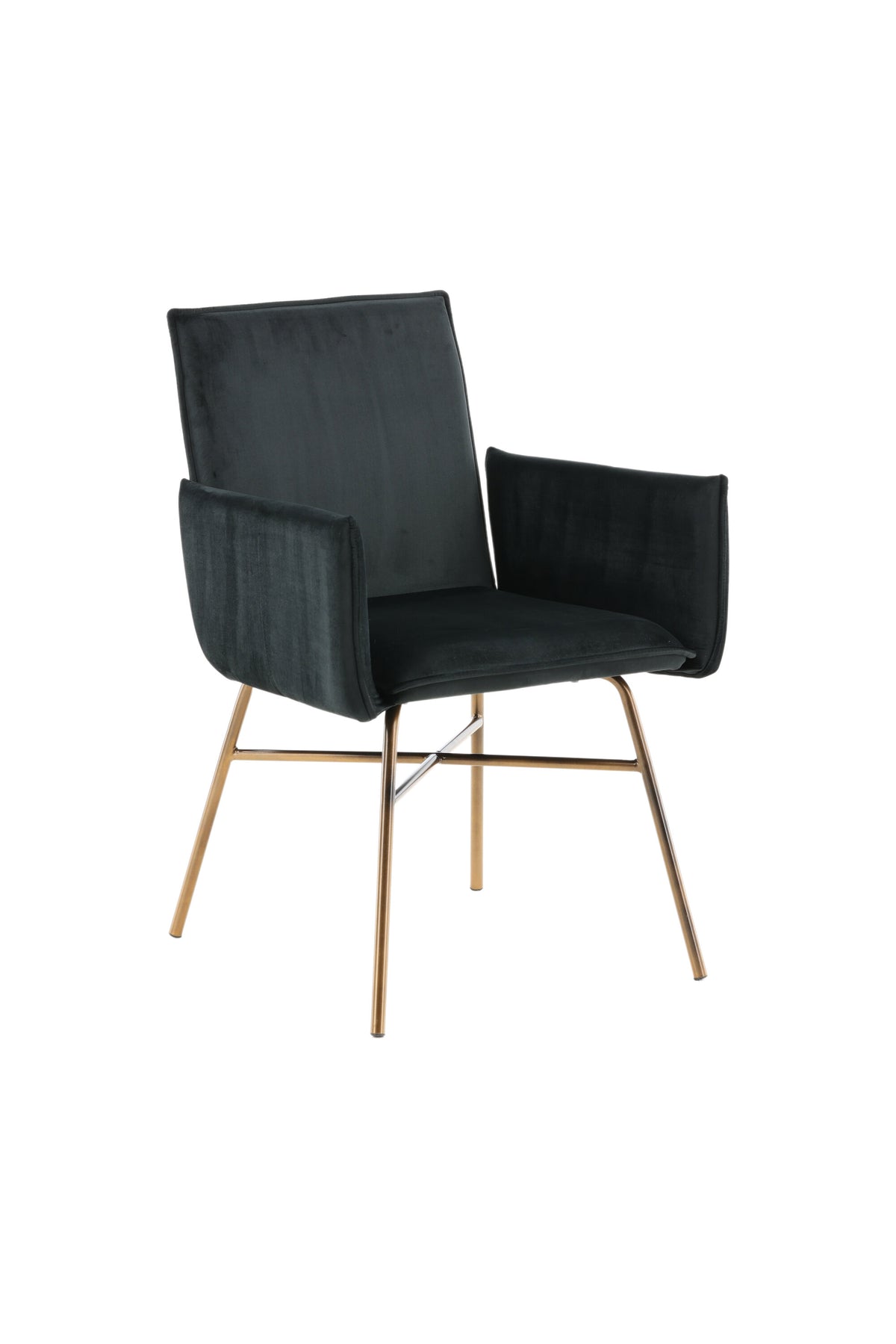 Petra Stuhl in Schwarz / Kupfer präsentiert im Onlineshop von KAQTU Design AG. Stuhl mit Armlehne ist von Venture Home
