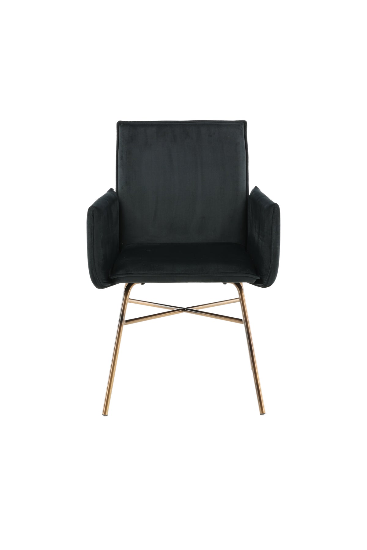 Petra Stuhl in Schwarz / Kupfer präsentiert im Onlineshop von KAQTU Design AG. Stuhl mit Armlehne ist von Venture Home
